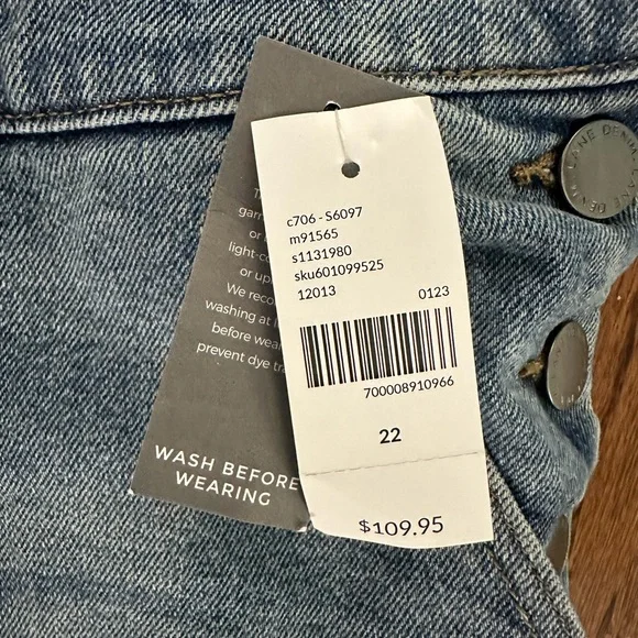 Lane Bryant ankle straight-leg denim overalls new with tags! - Picture 5 of 11